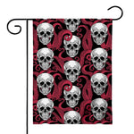 Red Octopus Skull Pattern Print House Flag