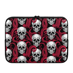 Red Octopus Skull Pattern Print Laptop Sleeve