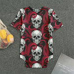 Red Octopus Skull Pattern Print Men's Bodysuit