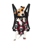 Red Octopus Skull Pattern Print Pet Carrier Backpack