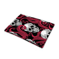 Red Octopus Skull Pattern Print Pet Cooling Mat Cover