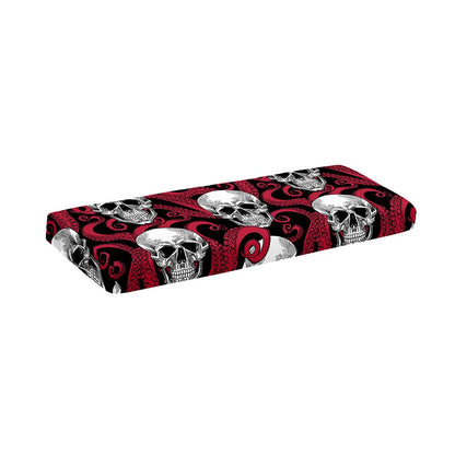 Red Octopus Skull Pattern Print Piano Keyboard Cover