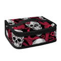Red Octopus Skull Pattern Print Small Lunch Bag