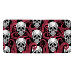 Red Octopus Skull Pattern Print Towel
