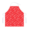Red Paisley Bandana Pattern Print Adjustable Apron