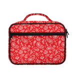 Red Paisley Bandana Pattern Print Briefcase Bible Bag
