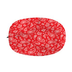 Red Paisley Bandana Pattern Print Car Side Mirror Covers