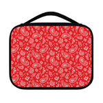Red Paisley Bandana Pattern Print Classic Bible Case