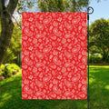 Red Paisley Bandana Pattern Print Garden Flag