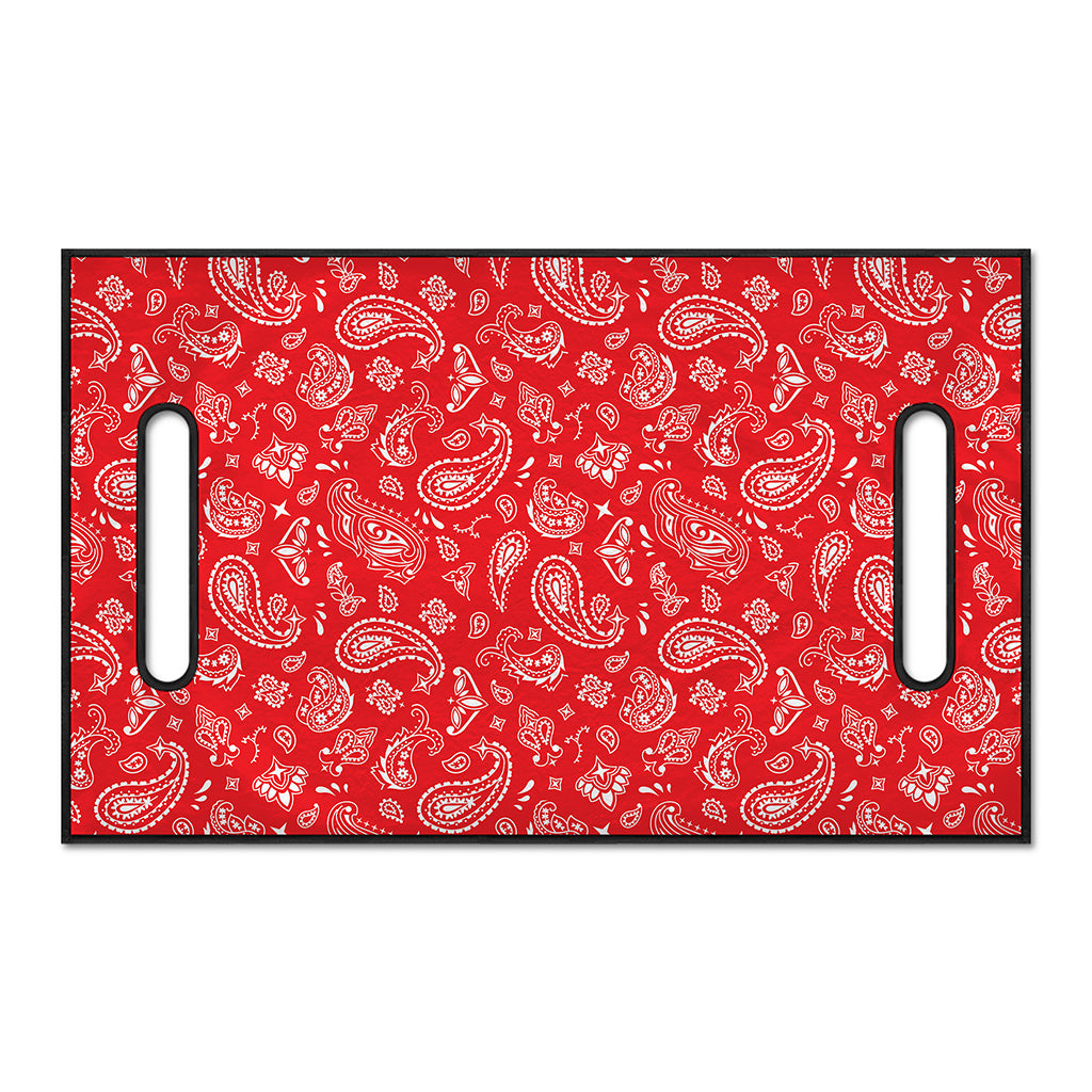 Red Paisley Bandana Pattern Print Golf Cart Seat Cover