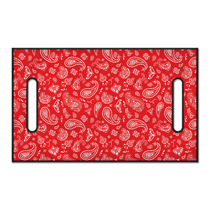 Red Paisley Bandana Pattern Print Golf Cart Seat Cover