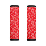 Red Paisley Bandana Pattern Print Handle Covers