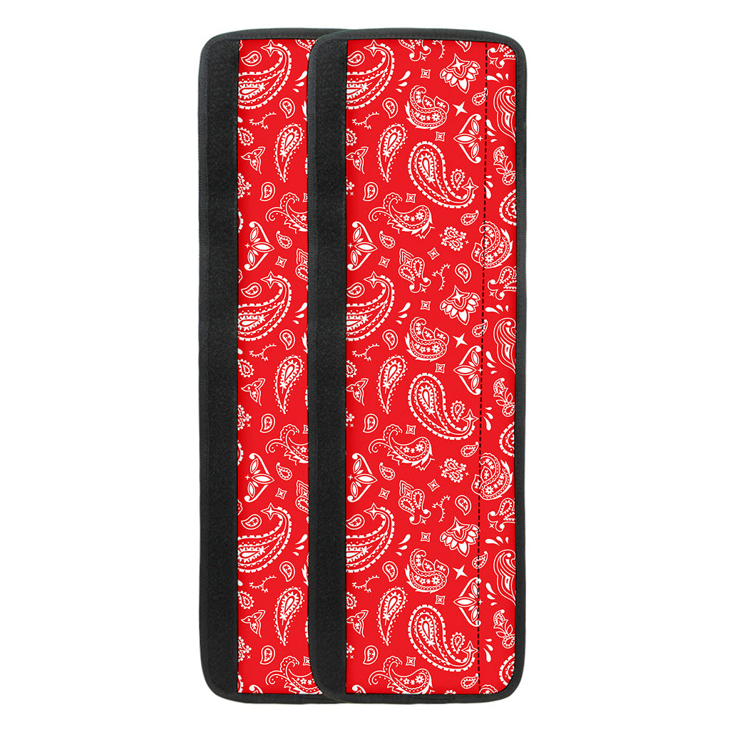 Red Paisley Bandana Pattern Print Refrigerator Handle Covers