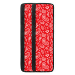 Red Paisley Bandana Pattern Print Refrigerator Handle Covers