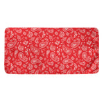 Red Paisley Bandana Pattern Print Towel