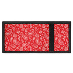 Red Paisley Bandana Pattern Print Trifold Wallet