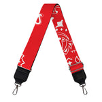 Red Paisley Bandana Print Bag Strap