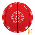 Red Paisley Bandana Print Basketball