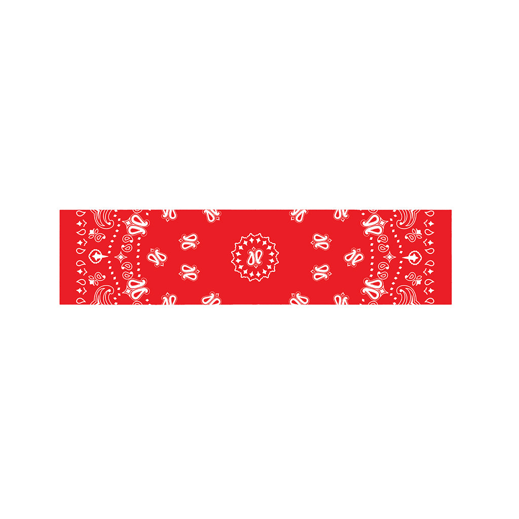 Red Paisley Bandana Print Bed Runner