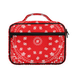 Red Paisley Bandana Print Briefcase Bible Bag