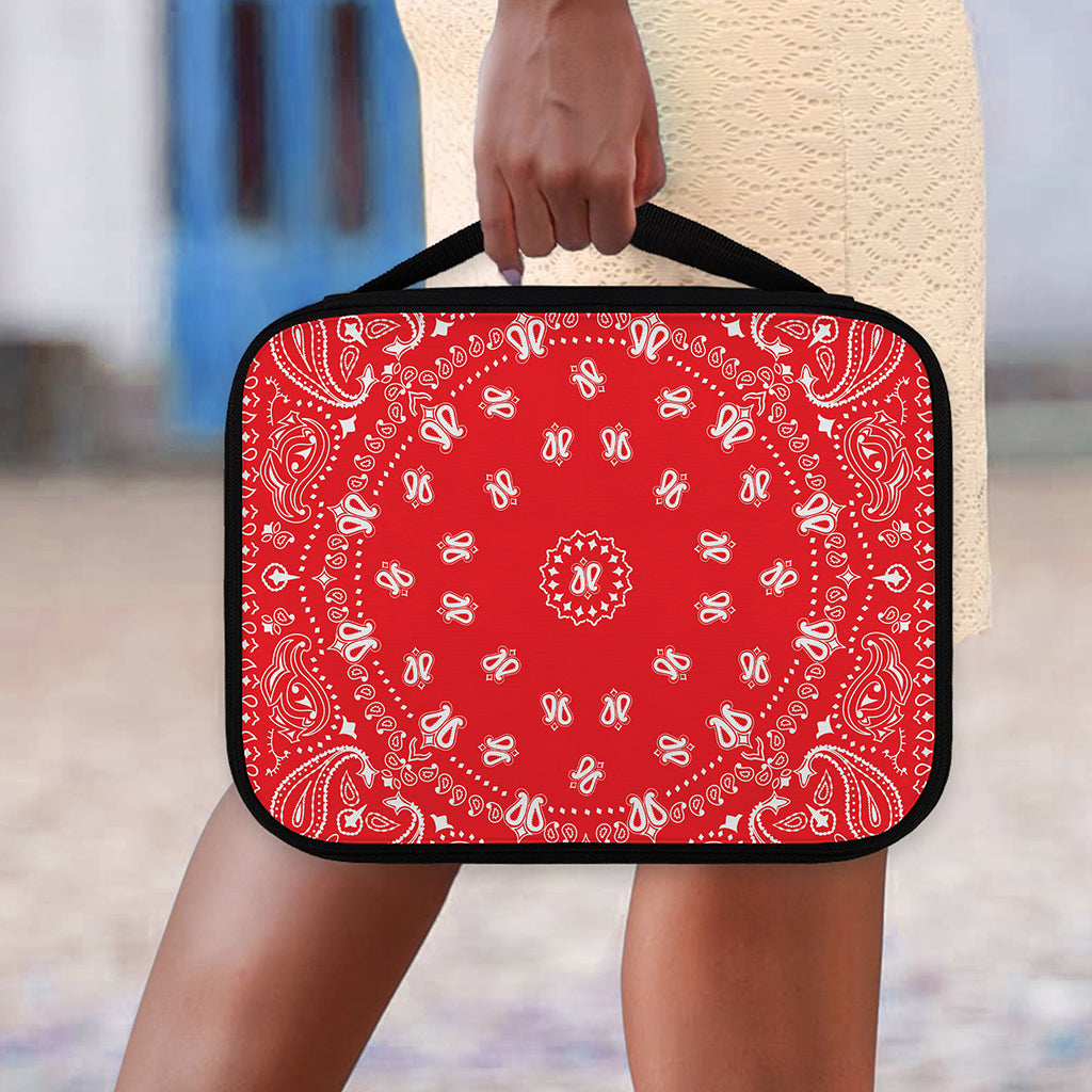 Red Paisley Bandana Print Classic Bible Case