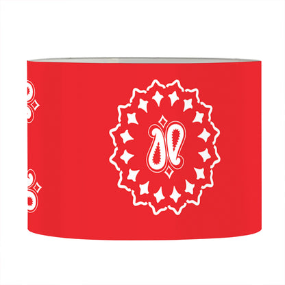 Red Paisley Bandana Print Drum Lamp Shade