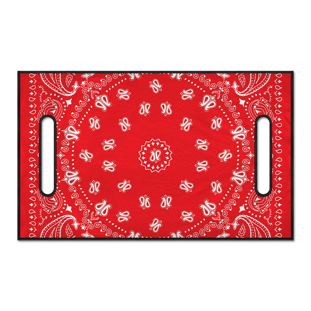 Red Paisley Bandana Print Golf Cart Seat Cover