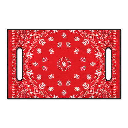 Red Paisley Bandana Print Golf Cart Seat Cover
