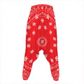 Red Paisley Bandana Print Hammer Pants
