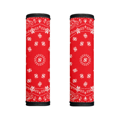 Red Paisley Bandana Print Handle Covers