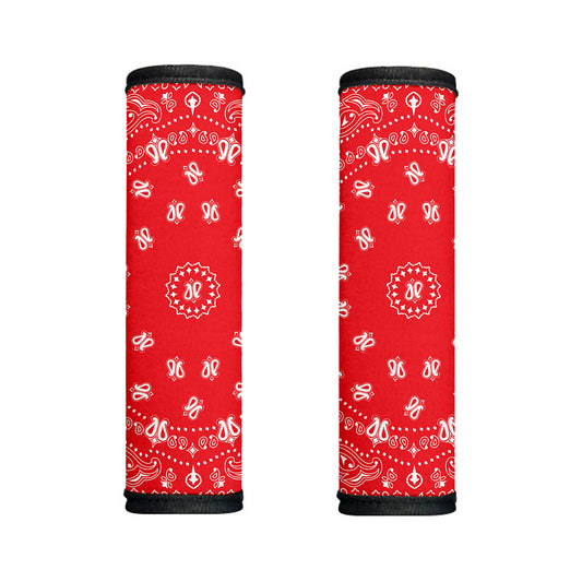 Red Paisley Bandana Print Handle Covers