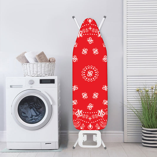 Red Paisley Bandana Print Ironing Board Cover