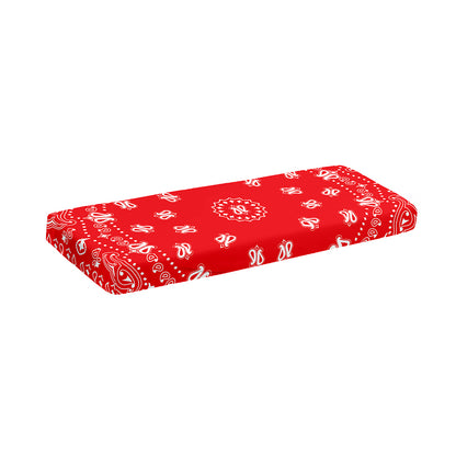 Red Paisley Bandana Print Piano Keyboard Cover