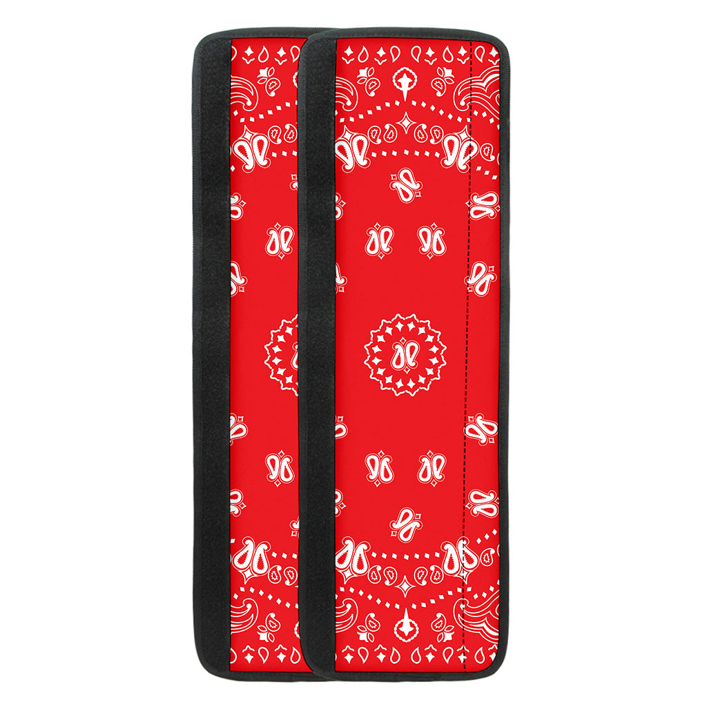 Red Paisley Bandana Print Refrigerator Handle Covers