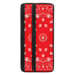 Red Paisley Bandana Print Refrigerator Handle Covers