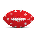 Red Paisley Bandana Print Rugby Ball
