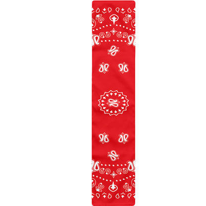 Red Paisley Bandana Print Table Runner