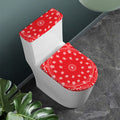 Red Paisley Bandana Print Toilet Lid And Tank Cover Set