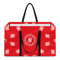 Red Paisley Bandana Print Utility Tote Bag