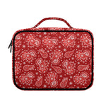 Red Paisley Pattern Print Briefcase Bible Bag