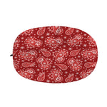 Red Paisley Pattern Print Car Side Mirror Covers
