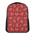 Red Paisley Pattern Print Casual Backpack