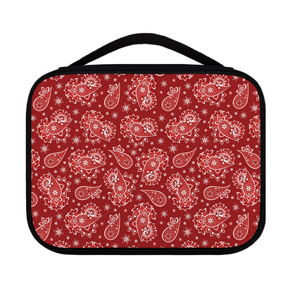 Red Paisley Pattern Print Classic Bible Case