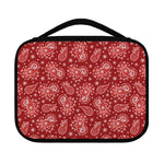 Red Paisley Pattern Print Classic Bible Case