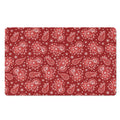 Red Paisley Pattern Print Polyester Doormat