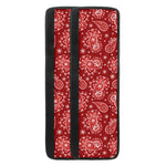 Red Paisley Pattern Print Refrigerator Handle Covers