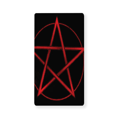 Red Pentagram Symbol Print Baby Crib Sheet