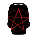 Red Pentagram Symbol Print Baby Seat Cover