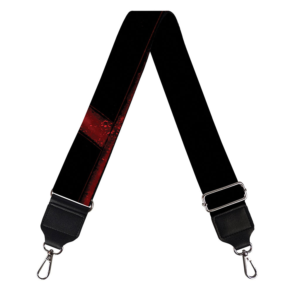 Red Pentagram Symbol Print Bag Strap