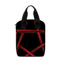 Red Pentagram Symbol Print Bible Tote Bag